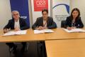 Signature d’une feuille de route commune en recherche et développement pour la période 20252030. Bernard Salha (directeur R&D du groupe EDF), Philippe Stohr (directeur de l’énergie nucléaire au CEA) et Lydie Evrard, directrice générale de l’Andra.