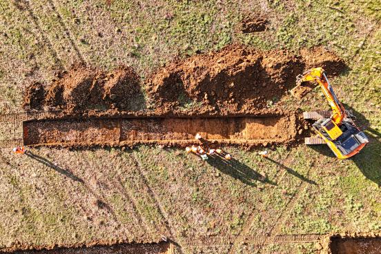 Le diagnostic archéologie prescrit par la Drac Grand-Est est réalisé par l'Inrap.