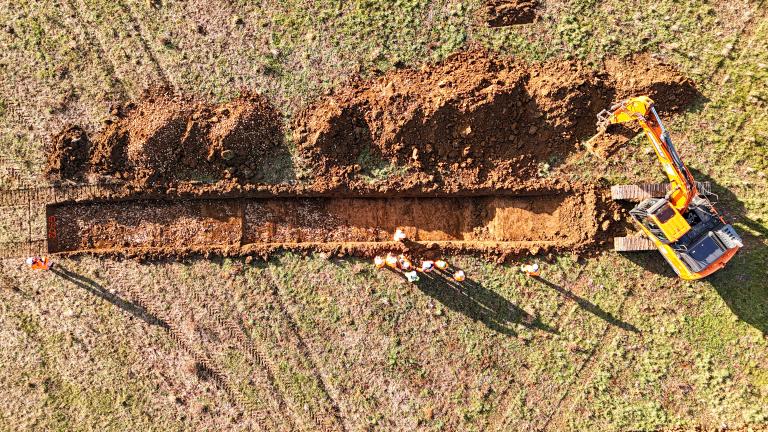 Le diagnostic archéologie prescrit par la Drac Grand-Est est réalisé par l'Inrap.